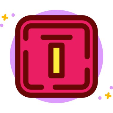 Modern b simgesinin vektör illüstrasyonu