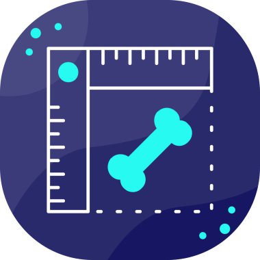 Ölçüyordum. Web simgesi basit illüstrasyon