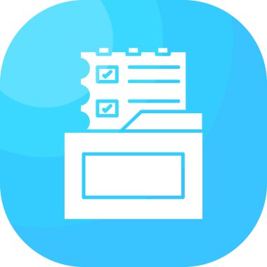 Kontrol listesi. Web simgesi basit illüstrasyon