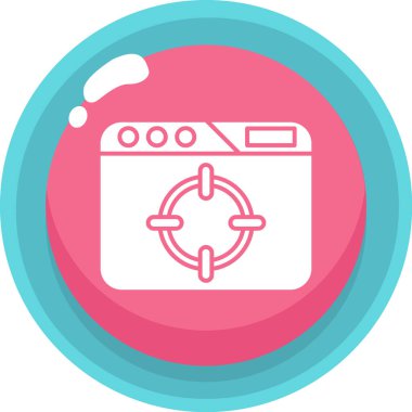 Çamaşır. Web simgesi basit illüstrasyon