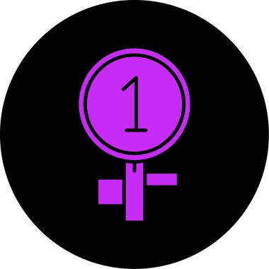 Bir kadın sembolünün vektör illüstrasyonu