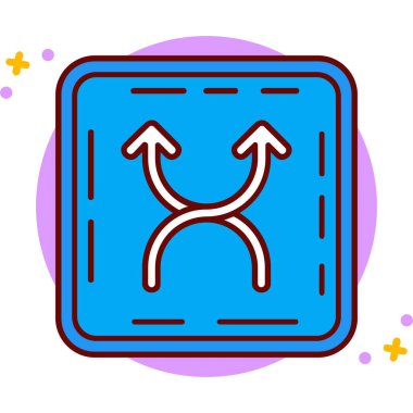 Oklar. Web simgesi basit illüstrasyon