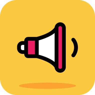 hoparlör simgesi vektör çizim