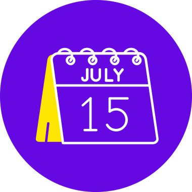 Takvim simgesi vektör illüstrasyonu