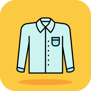 Gömlek. Web simgesi basit illüstrasyon