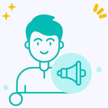 Ses simgesi işaret vektörü çizimi 