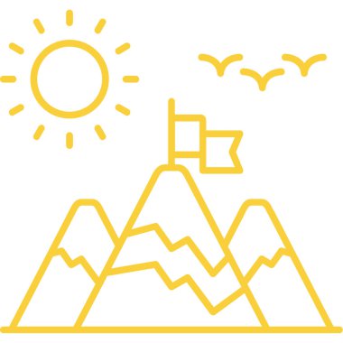 dağ ikonu vektör illüstrasyonu