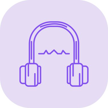 kulaklık simgesi vektör illüstrasyonu