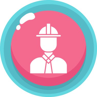 Miğfer. Web simgesi basit illüstrasyon