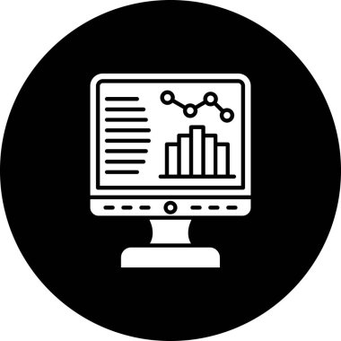 iş veri simgesi vektör illüstrasyonu