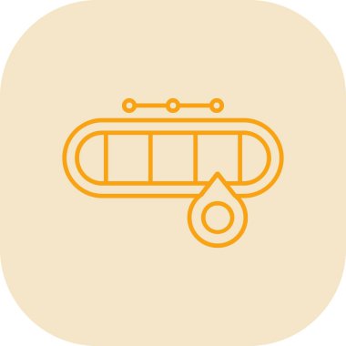 Bir boru simgesinin vektör illüstrasyonu