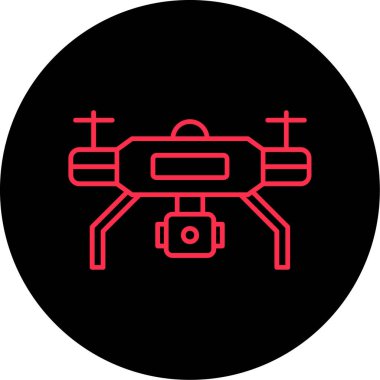 vektör drone simgesi illüstrasyonu