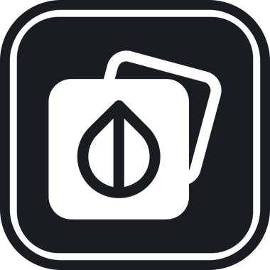 Modern b 'nin vektör illüstrasyonunda gaz ikonu yok