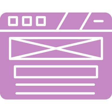 Tarayıcının vektör illüstrasyonunun web simgesi