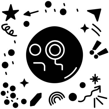 Katı biçimde uzay astronomisi simgesi