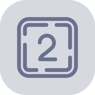 Tek bir simgenin vektör illüstrasyonu.