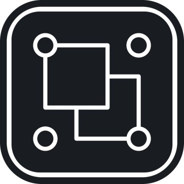 Devre simgesi, vektör illüstrasyonu. düz tasarım biçimi