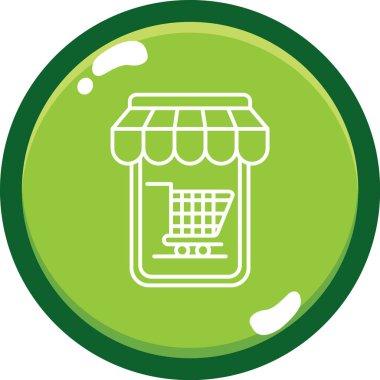 vektör alışveriş simgesi illüstrasyonu