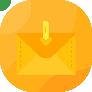 e-posta mektup simgesi düz biçimli