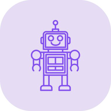 robot ikon vektör illüstrasyonu