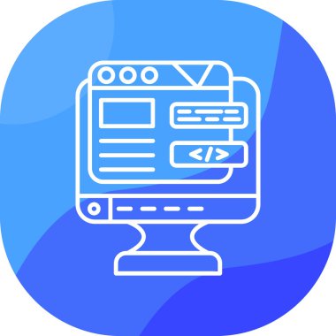 Web simgesi, vektör illüstrasyonu basit tasarım