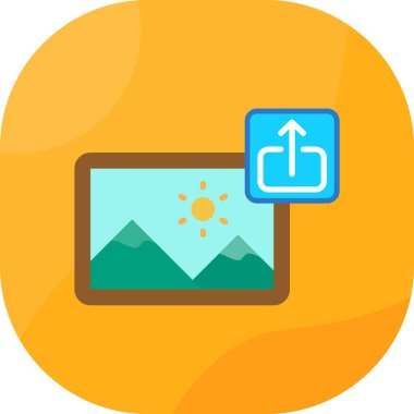 Güneş Ağı simgesi basit illüstrasyon