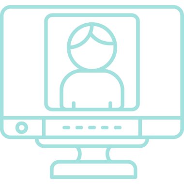 Video konferansı. Basit resimleme