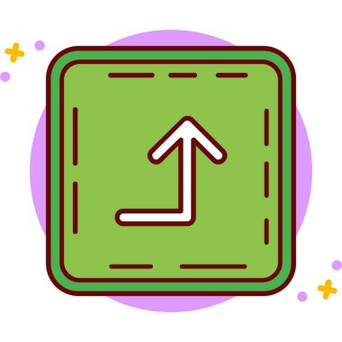 Ok. Web simgesi basit illüstrasyon