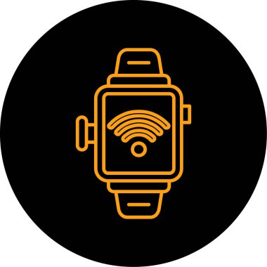 Vektör smartwatch ico, vektör illüstrasyonu