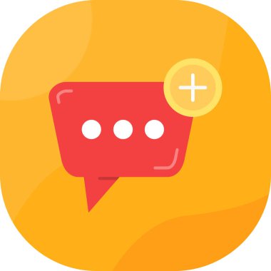 ileti vektörü düz renk simgesi