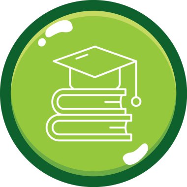 Mezuniyet şapkasının vektör çizimi