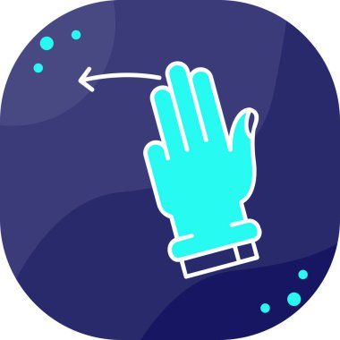 Eldiven. Web simgesi basit illüstrasyon