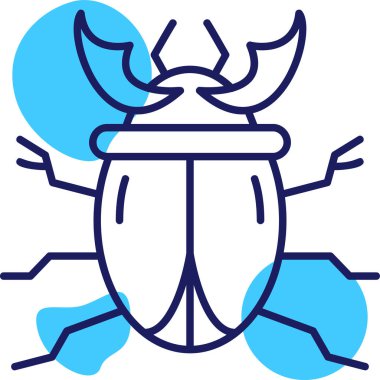 Böcek. Web simgesi basit illüstrasyon