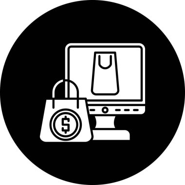 İnternetten alışveriş. basit vektör