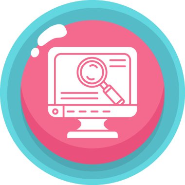 Arama motoru simgesi işaret vektörü çizimi 