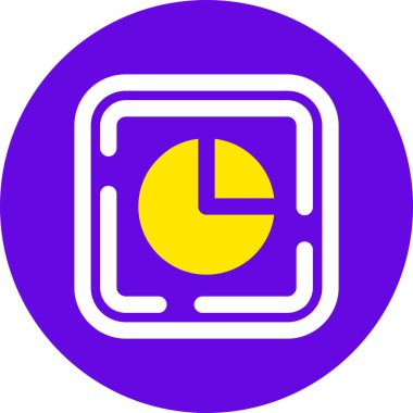 Saat. Web simgesi basit illüstrasyon