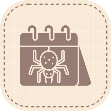 Cadılar Bayramı ikonu vektör illüstrasyonu