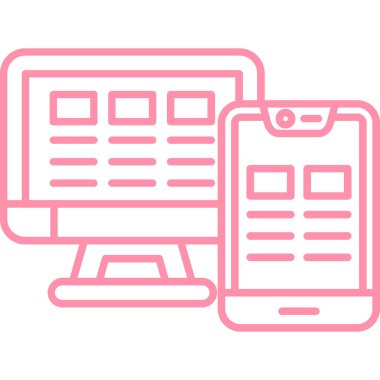 cep telefonu ikonu vektör illüstrasyonu