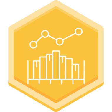 İş ve finans simgesinin vektör illüstrasyonu