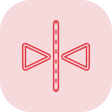 Eğilim biçimi izole edilmiş arkaplanda ok simgesi