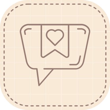 kalp simgesi, vektör illüstrasyonu