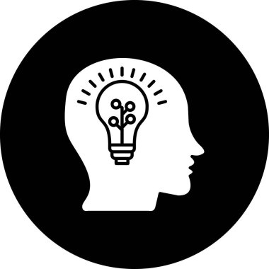 Fikir simgesi vektör illüstrasyonu