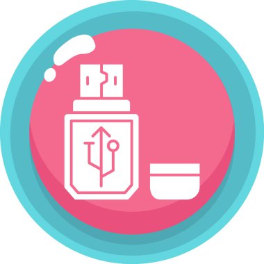 Güzellik ve moda simgelerinin vektör çizimi