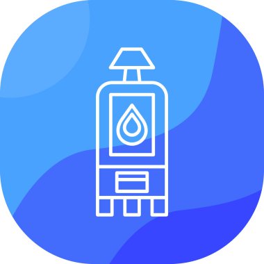 Gaz simgesinin vektör illüstrasyonu