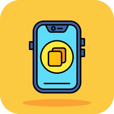 Batarya vektör çizimine sahip akıllı telefon