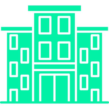 bina simgesi vektör çizimi tasarımı