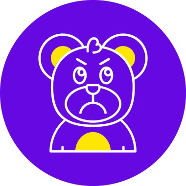 kızgın. Web simgesi basit illüstrasyon