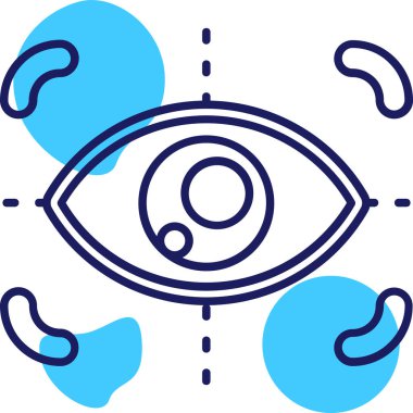 Göz simgesi vektör illüstrasyonu