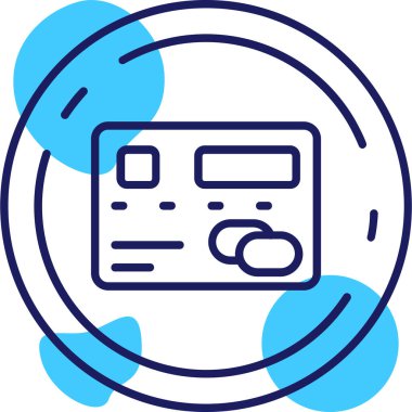 Müzik çalar modern simgesinin vektör illüstrasyonu