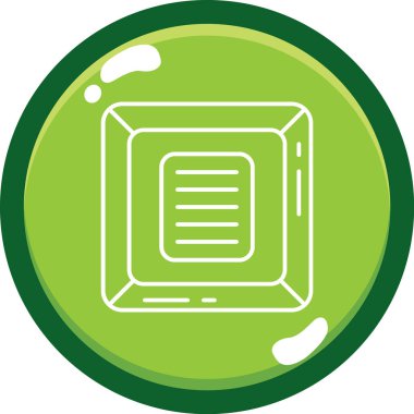 Çemberli yeşil arkaplanın vektör çizimi